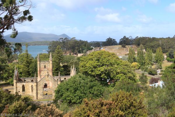 View over Port Arthur Historic Site from Scorpion Rock Lookout