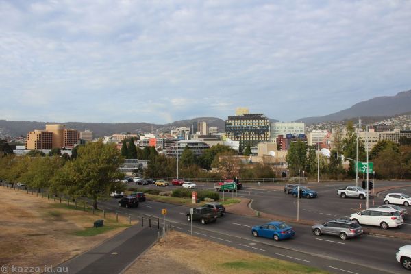 View of Hobart from the Bridge of Remembrance
