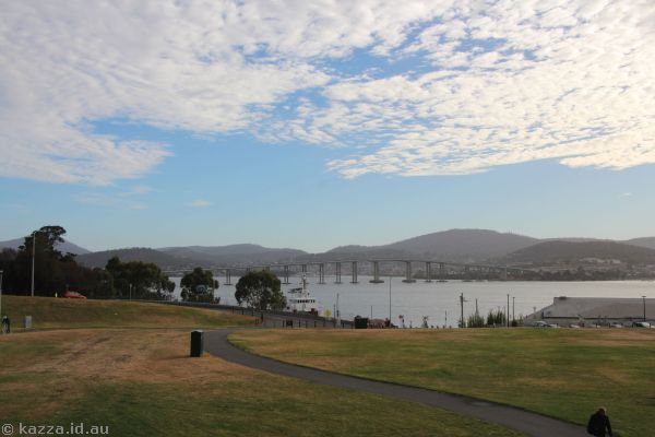 View of the Tasman Bridge from the Bridge of Remembrance