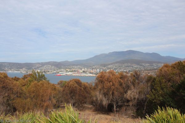 Hobart from Rosny Hill Lookout