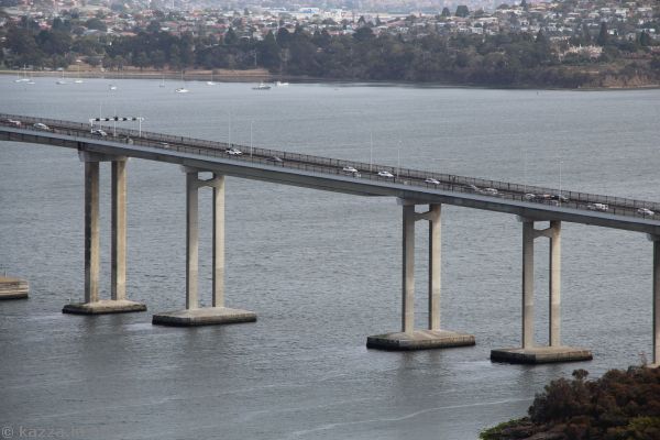 Tasman Bridge from Rosny Hill Lookout