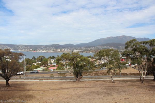 View towards Hobart from near Rose Bay Hight School