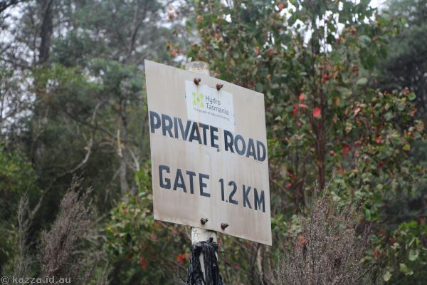 Liapootah Dam Road - closed