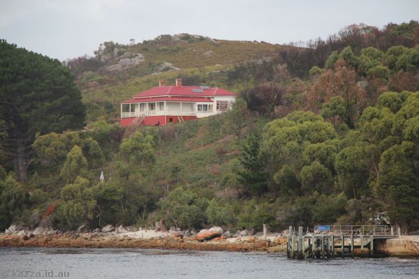 The houses on Macquarie Heads are only accessible by boat