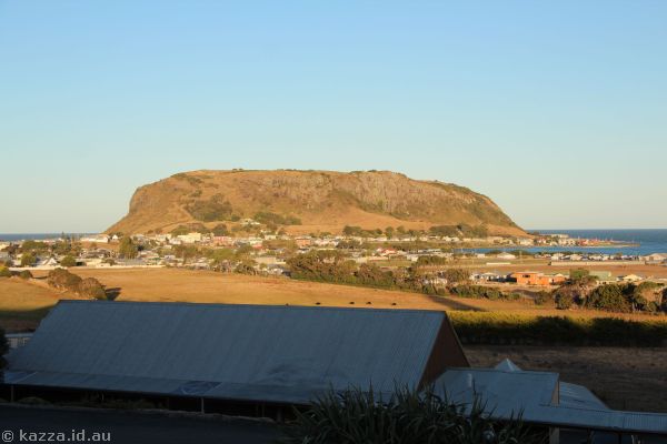 The Nut at sunset from Stanley Seaview Inn