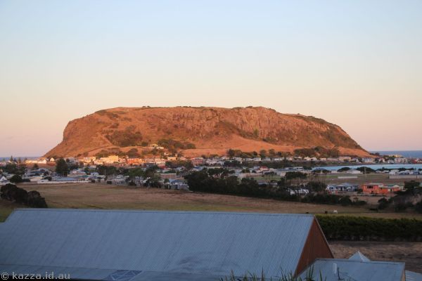 The Nut at sunset from Stanley Seaview Inn