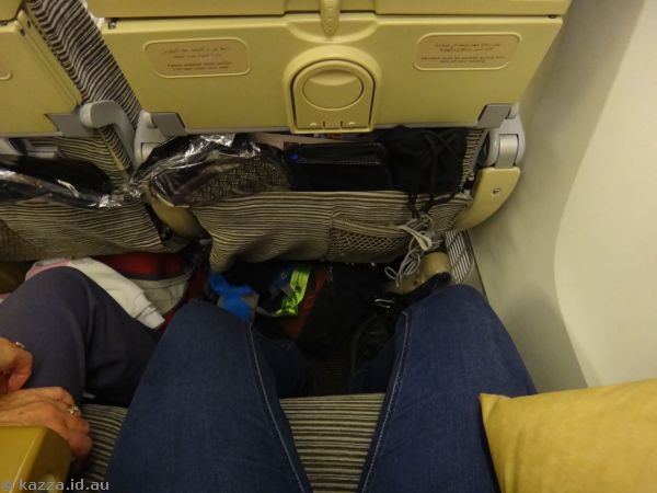 Legroom on the Etihad 777