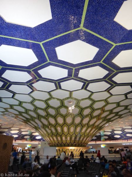 Interior of the main terminal at Abu Dhabi Airport