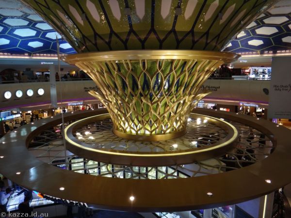 Interior of the main terminal at Abu Dhabi Airport
