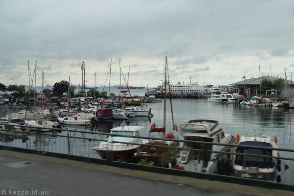 View over BakÄ±rköy BalÄ±kçÄ± BarÄ±naÄŸÄ± marina on the way to the city from the airport