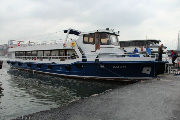 Born - our boat for our cruise on the Bosphorus