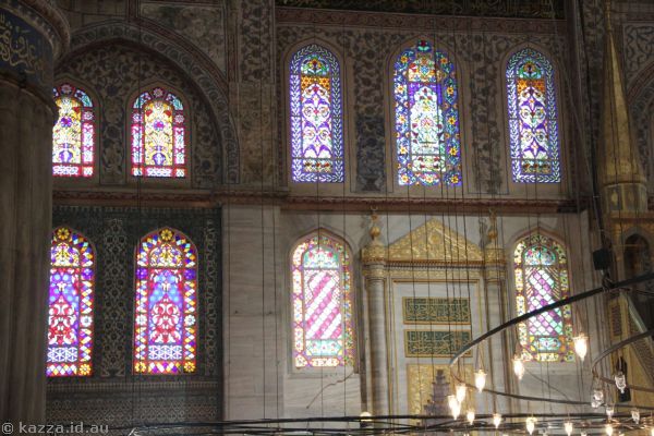Interior of the Blue Mosque