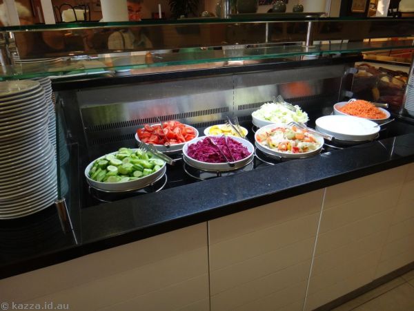 Dinner buffet spread (first stay)
