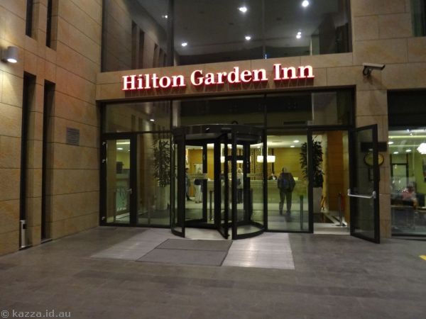 Entrance to the hotel