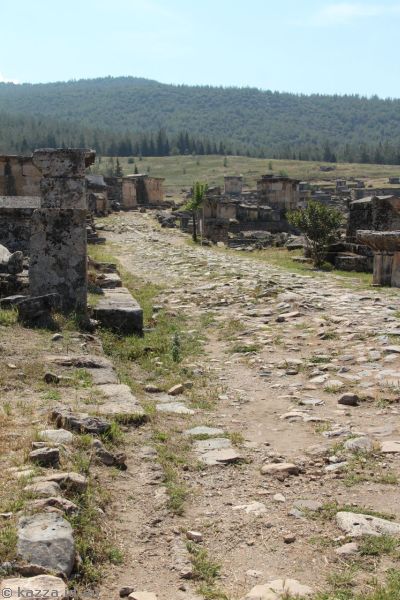 Ancient road through the Necropolis of Hierapolis