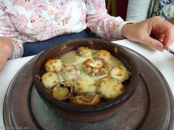 Cheesy baked mushrooms that Mum had