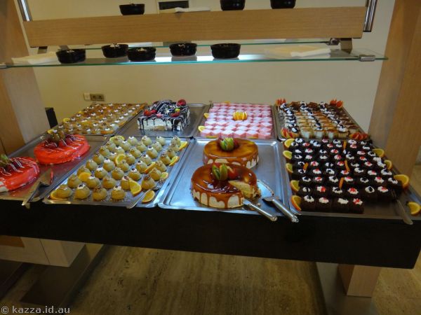 Dinner buffet spread