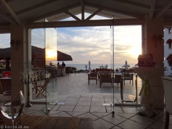 View from the restaurant