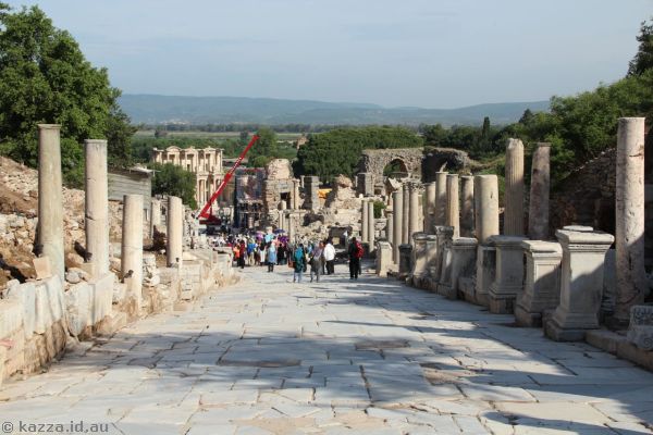 Colonnaded street in Ephesus