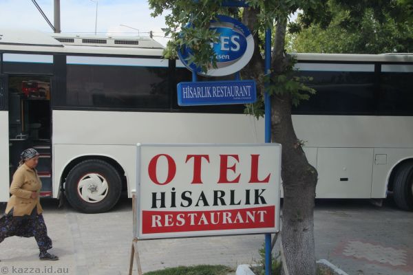 Hisarlik Restaurant sign