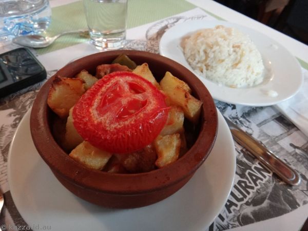 Chicken and veggie hotpot
