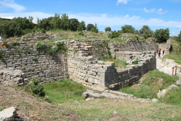 The east wall at Troy