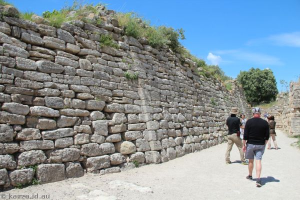 The east wall at Troy