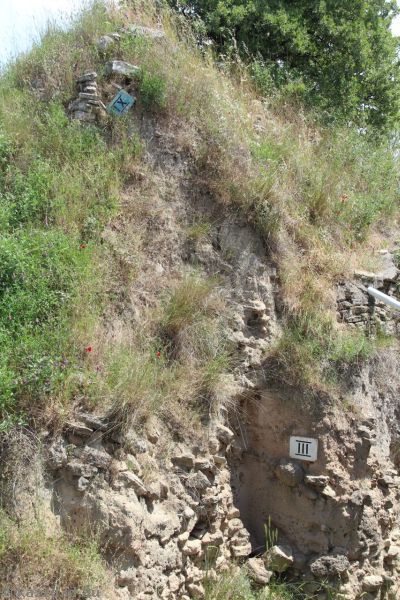 Various layers in the excavations of Troy
