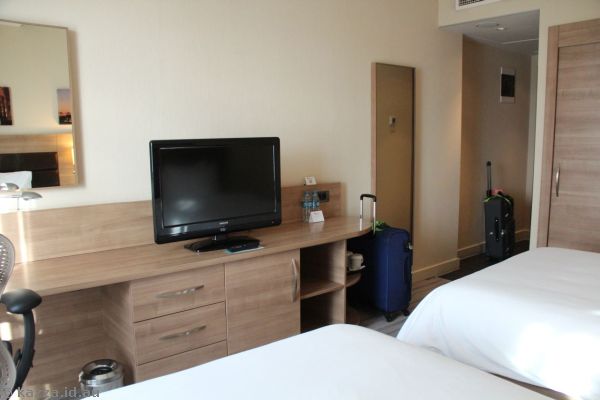 Desk and TV