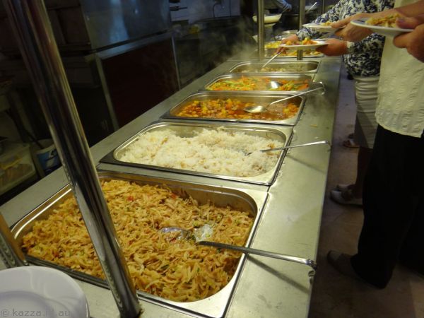 Dinner buffet spread (night 2)