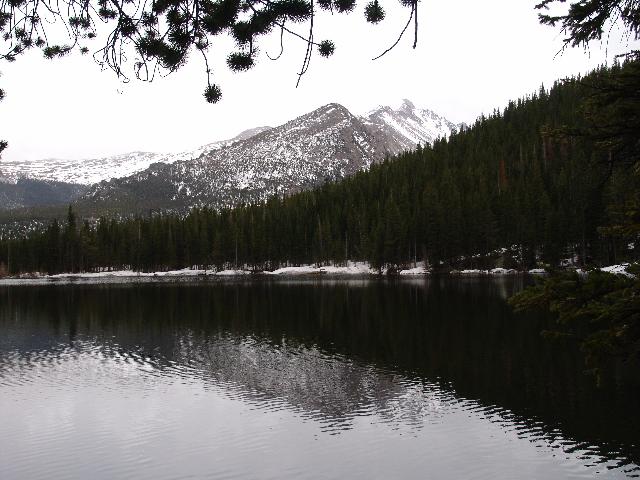 Rocky Mountains reflected over Bear Lake, Rocky Mountains National Park, Colorado