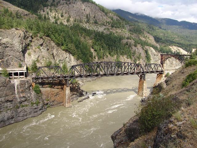 Railway bridges over the Fraser River